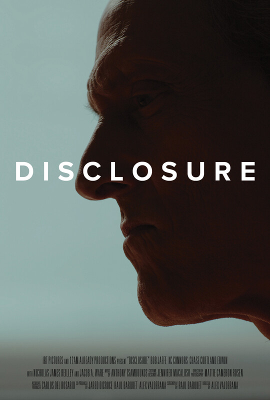 Disclosure — official poster, a film by Alex Valderana