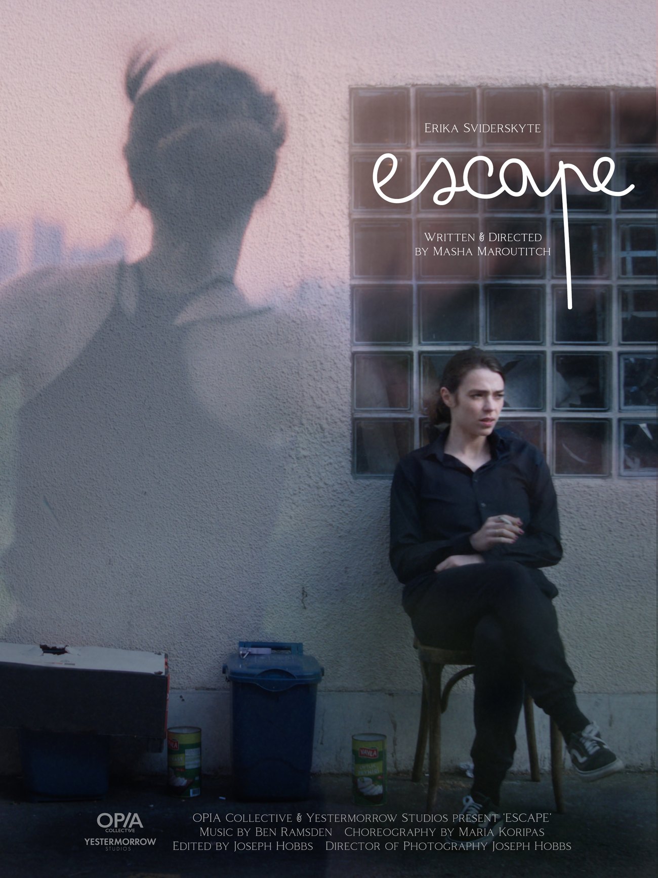 Escape — official poster, written and directed by Masha Maroutitch