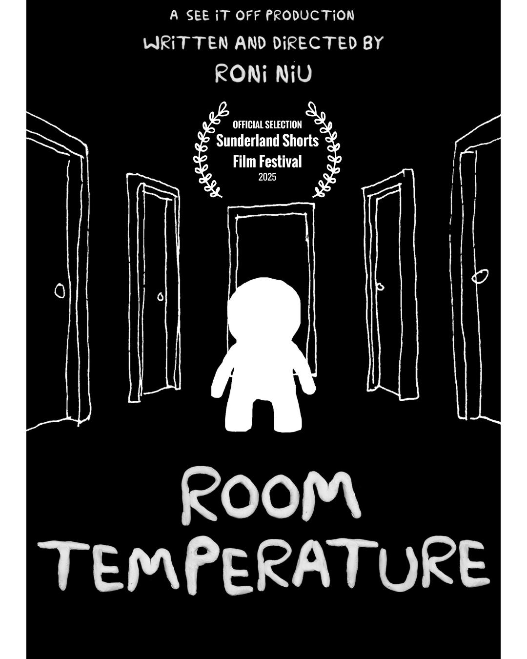 Room Temperature — official poster, a claymation by Roni Niu